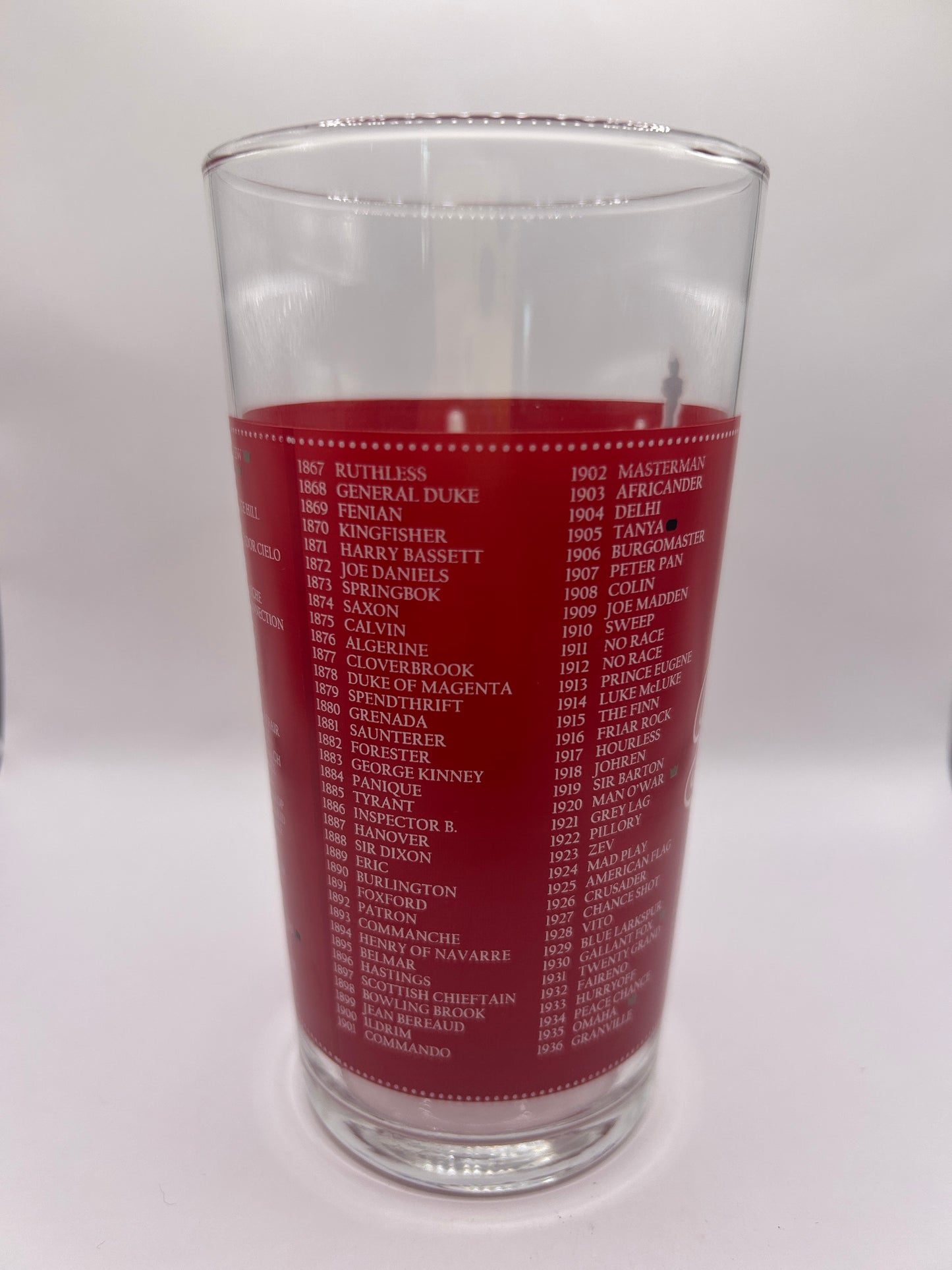 2011 Belmont Stakes Glass