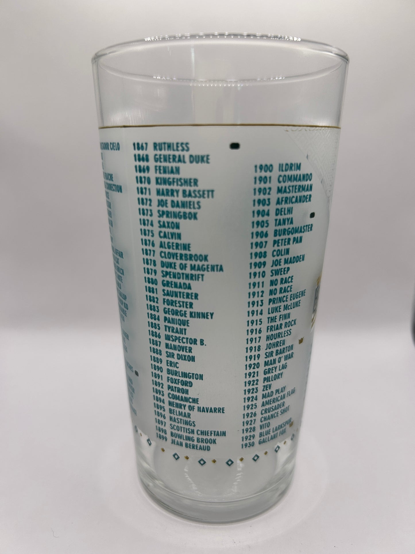 2014 Belmont Stakes Glass