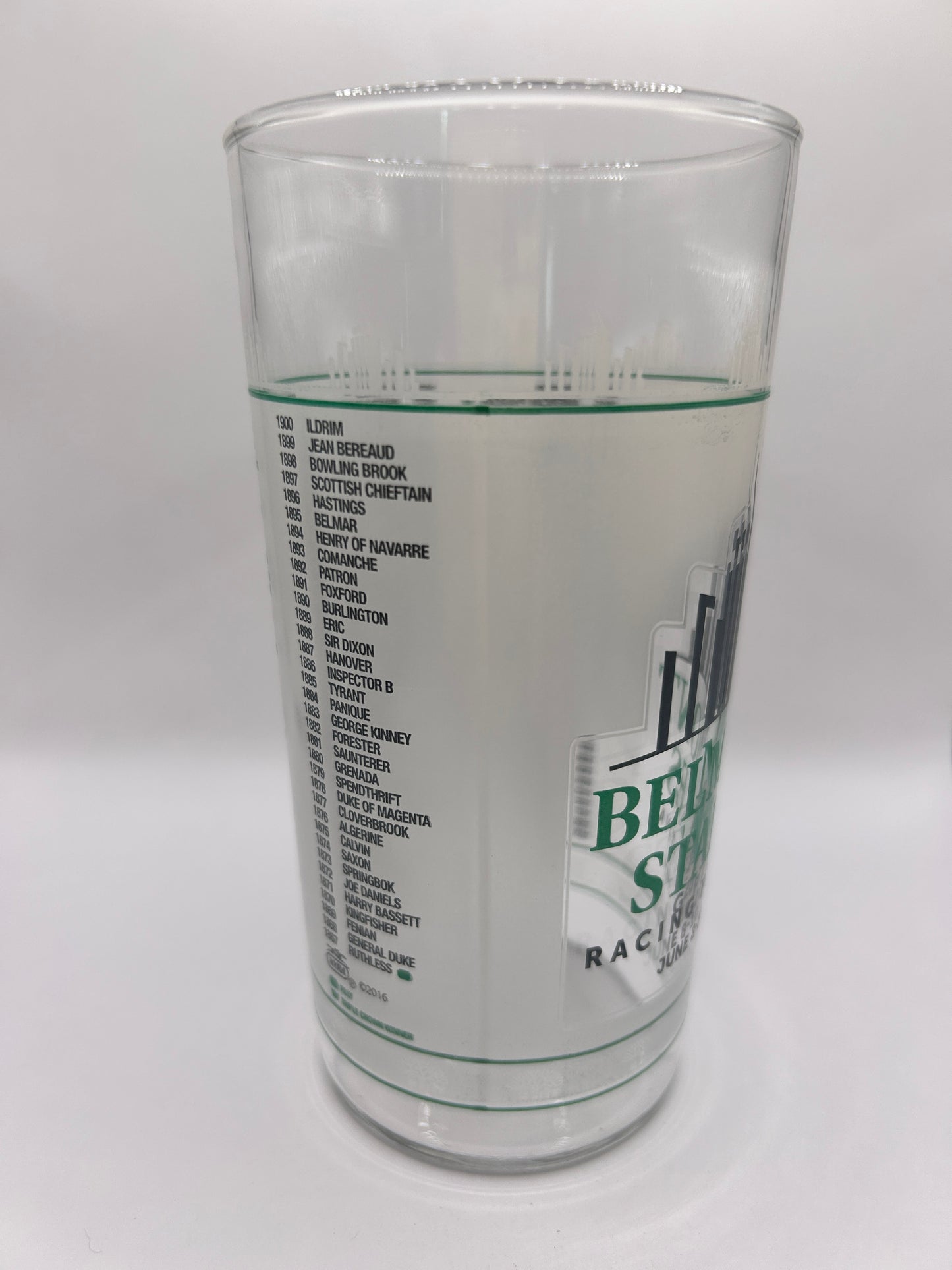 2017 Belmont Stakes Glass