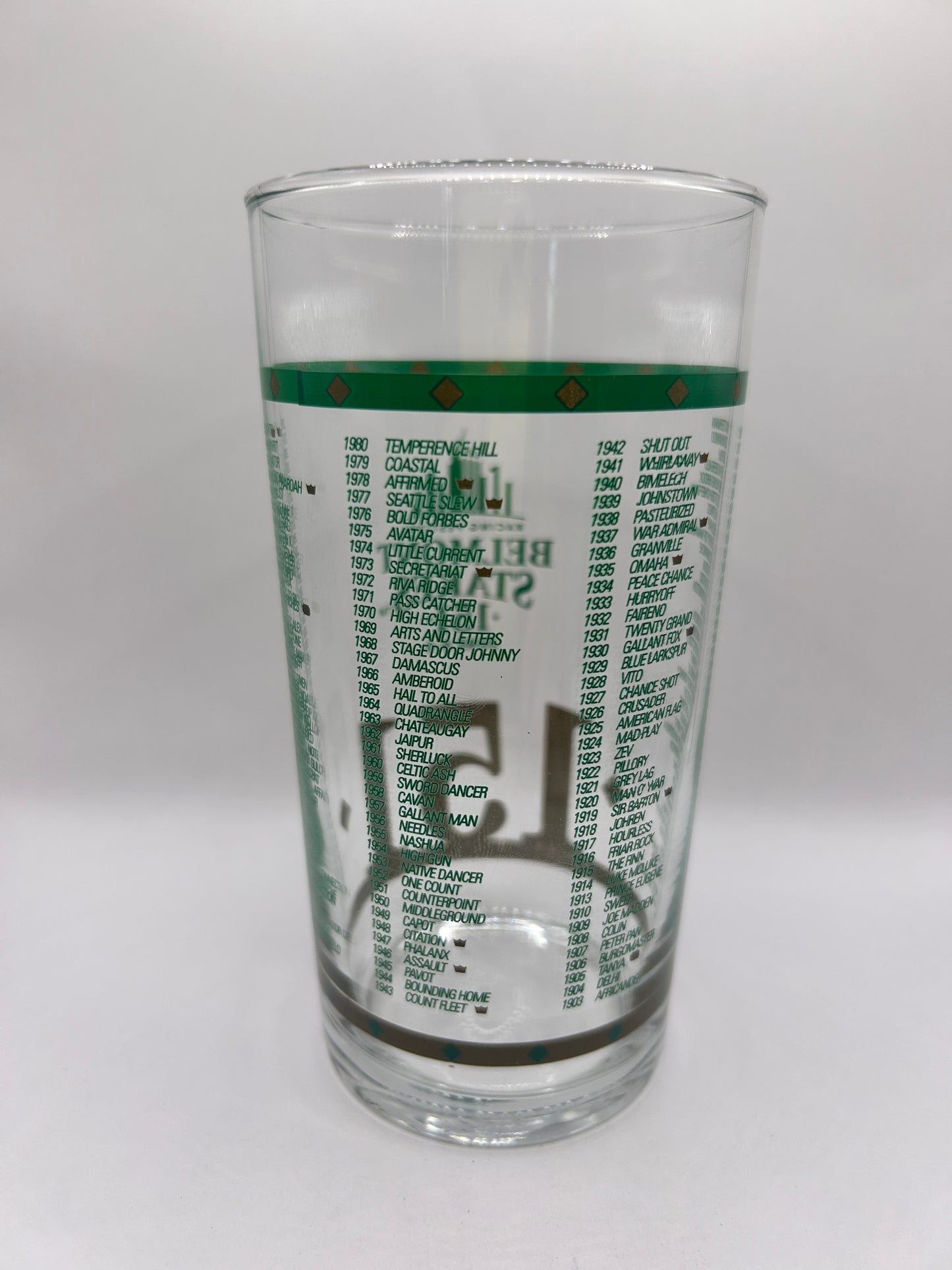 2019 Belmont Stakes Glass