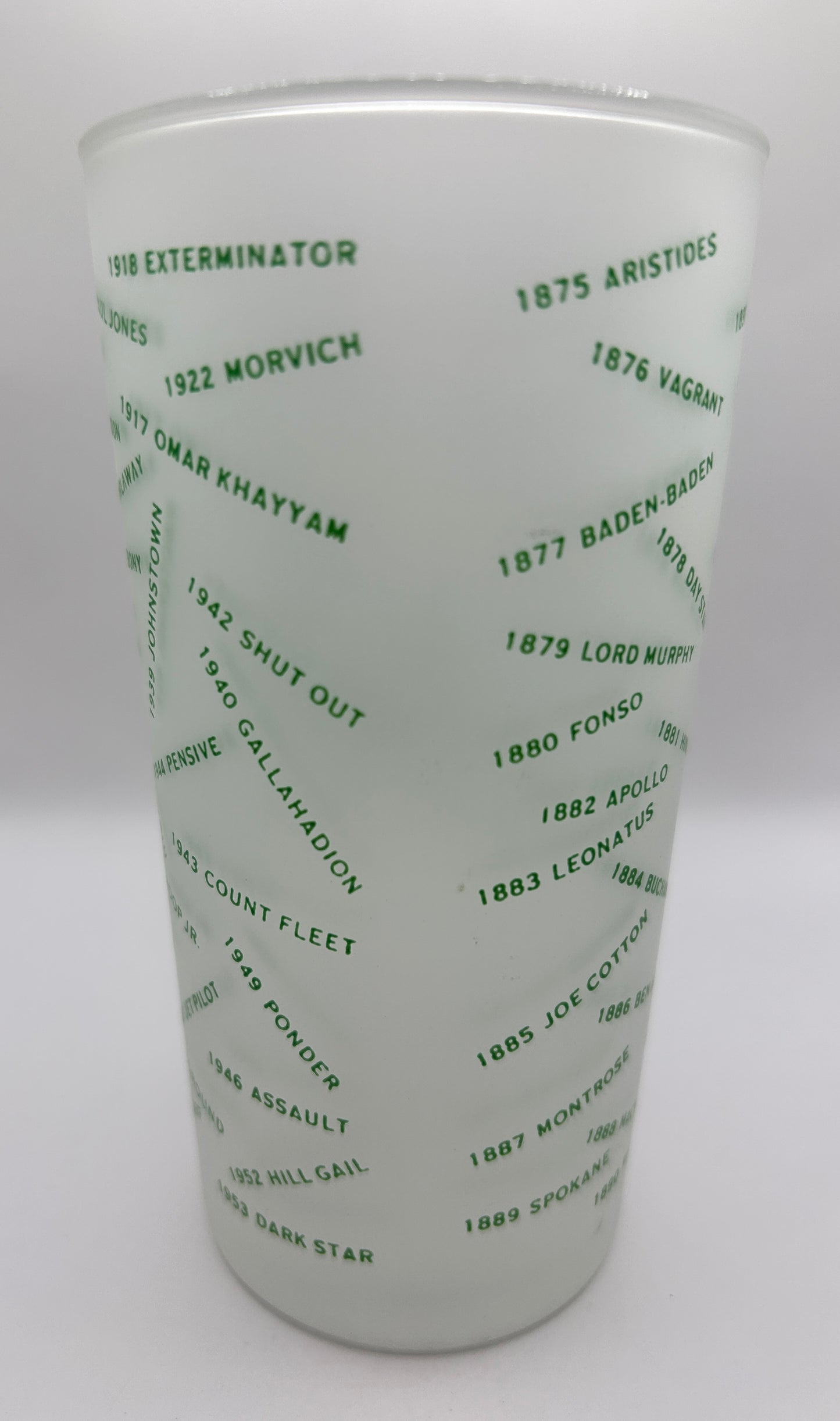 1954 Kentucky Derby Glass