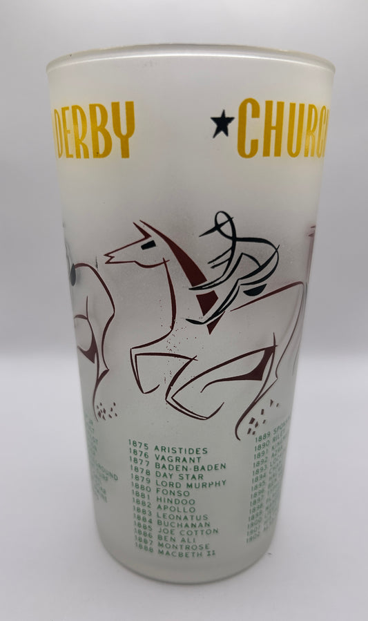 1956 Kentucky Derby Glass: 2 Stars, 2 Tails