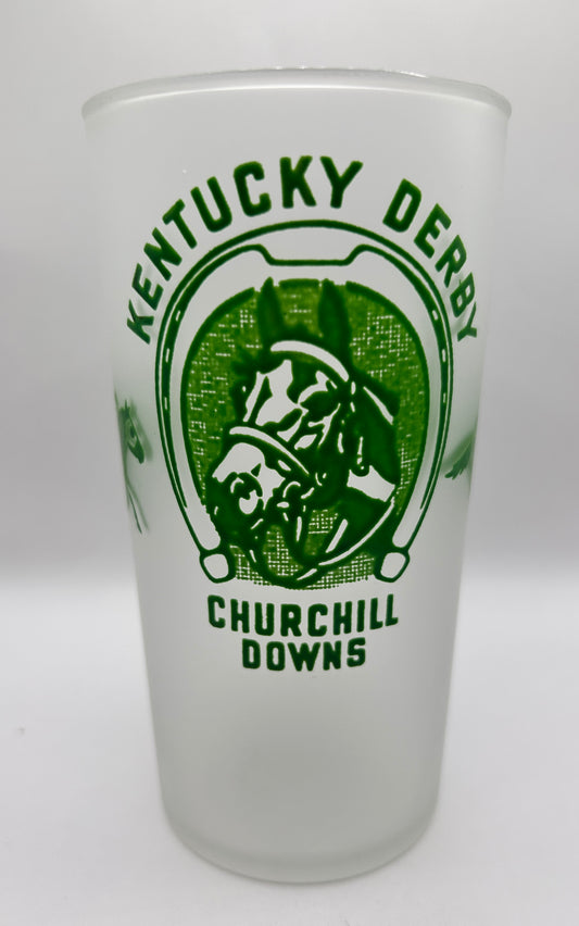 1948 Kentucky Derby Glass - Frosted Bottom