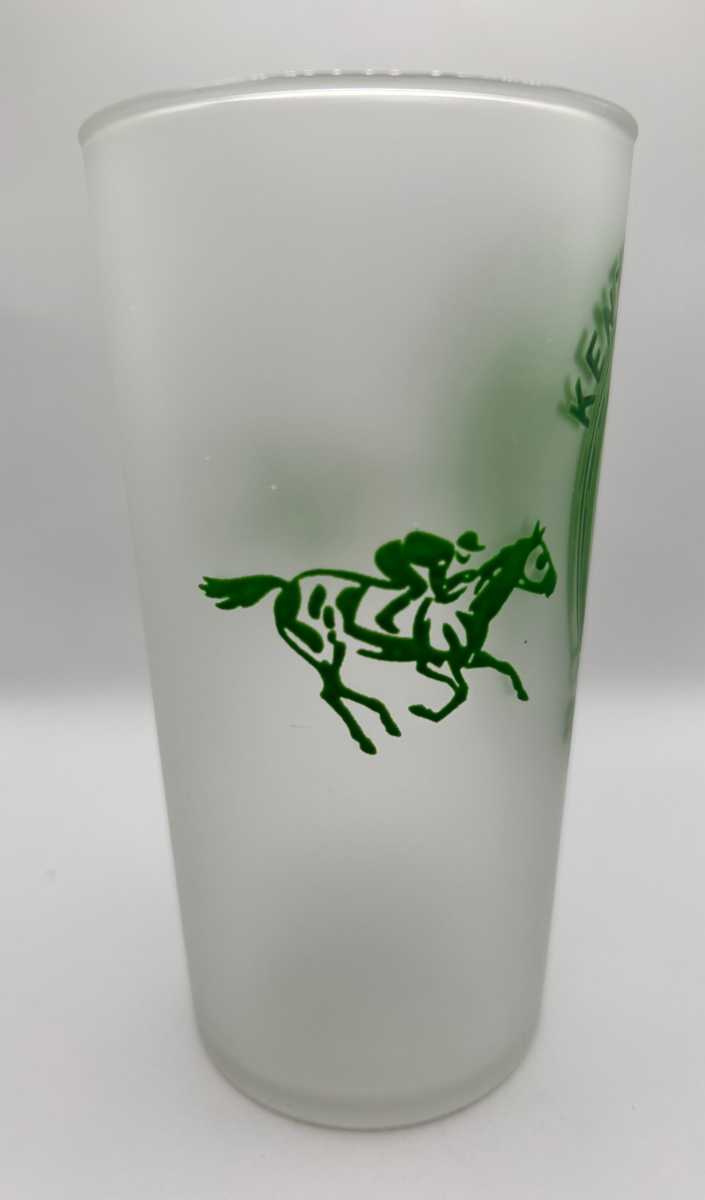 1948 Kentucky Derby Glass - Frosted Bottom