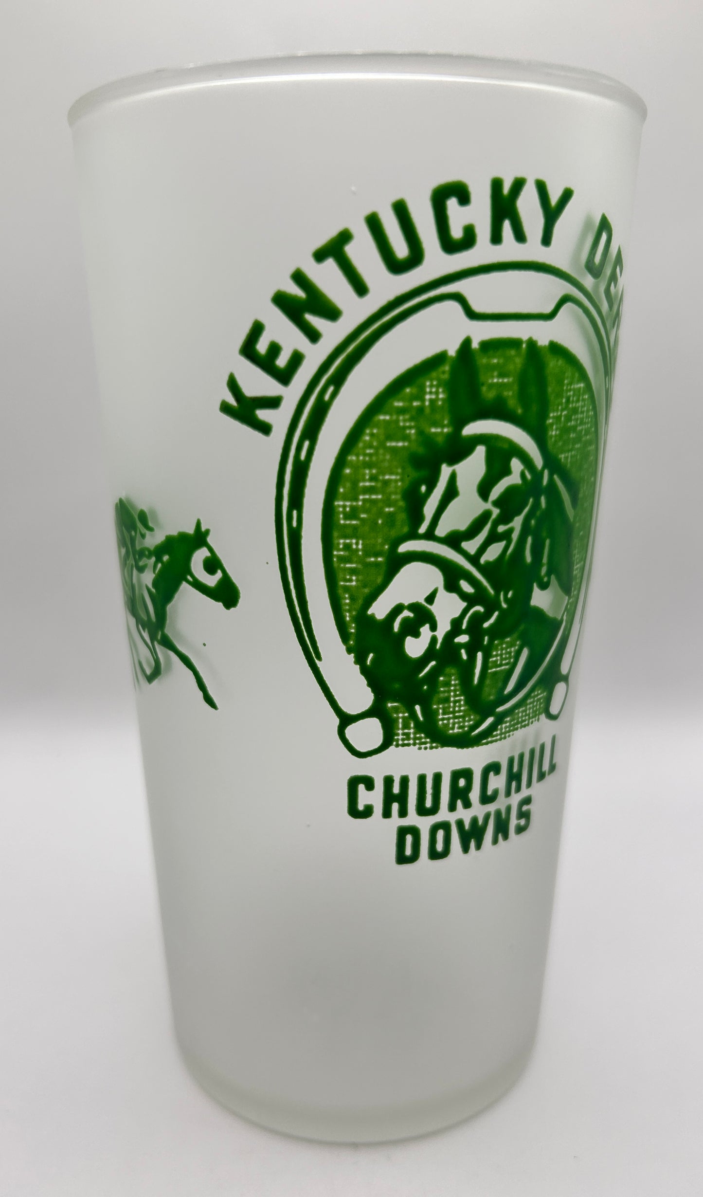 1948 Kentucky Derby Glass - Frosted Bottom