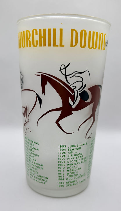 1956 Kentucky Derby Glass: 2 Stars, 3 Tails