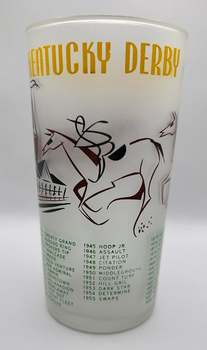 1956 Kentucky Derby Glass: 2 Stars, 3 Tails