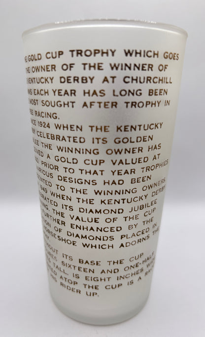 1952 Kentucky Derby Glass