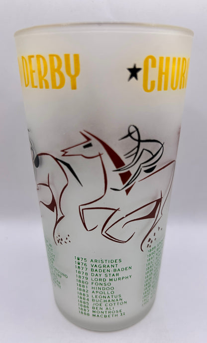 1956 Kentucky Derby Glass: 2 Stars, 3 Tails