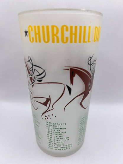 1956 Kentucky Derby Glass: 2 Stars, 3 Tails