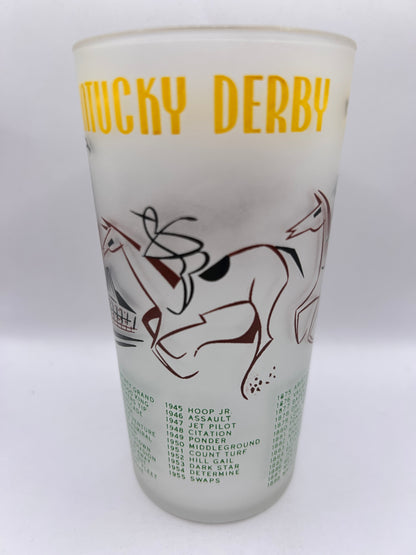 1956 Kentucky Derby Glass: 2 Stars, 3 Tails