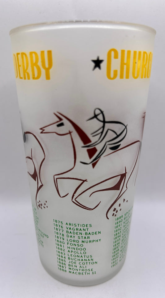 1956 Kentucky Derby Glass: 2 Stars, 2 Tails