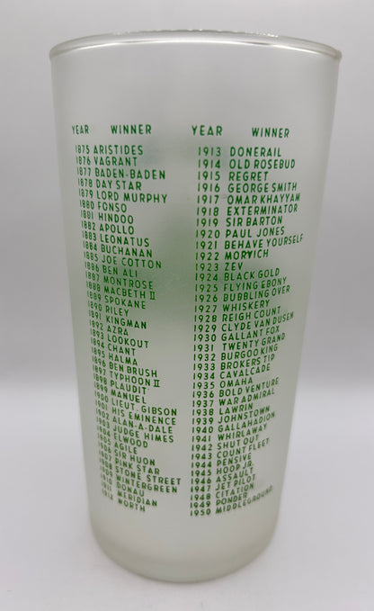 1951 Kentucky Derby Glass