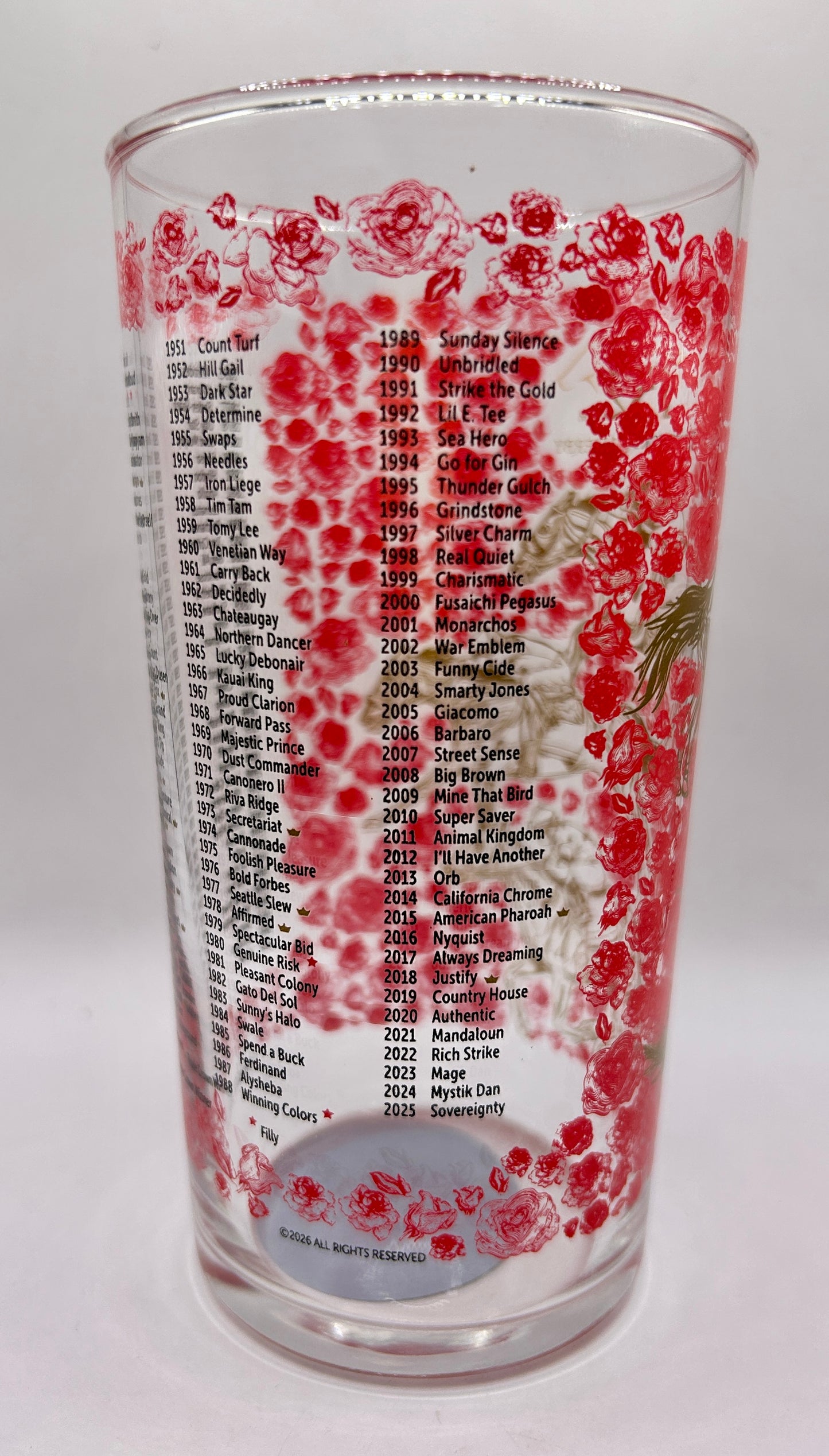 Case of 2026 Kentucky Derby Glasses