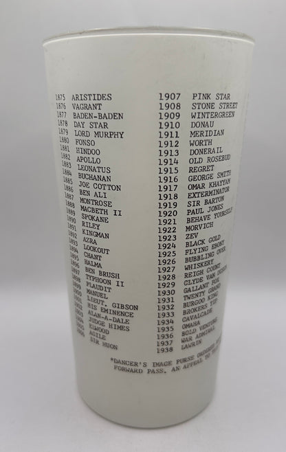 1970 Unofficial Kentucky Derby BAR Glass