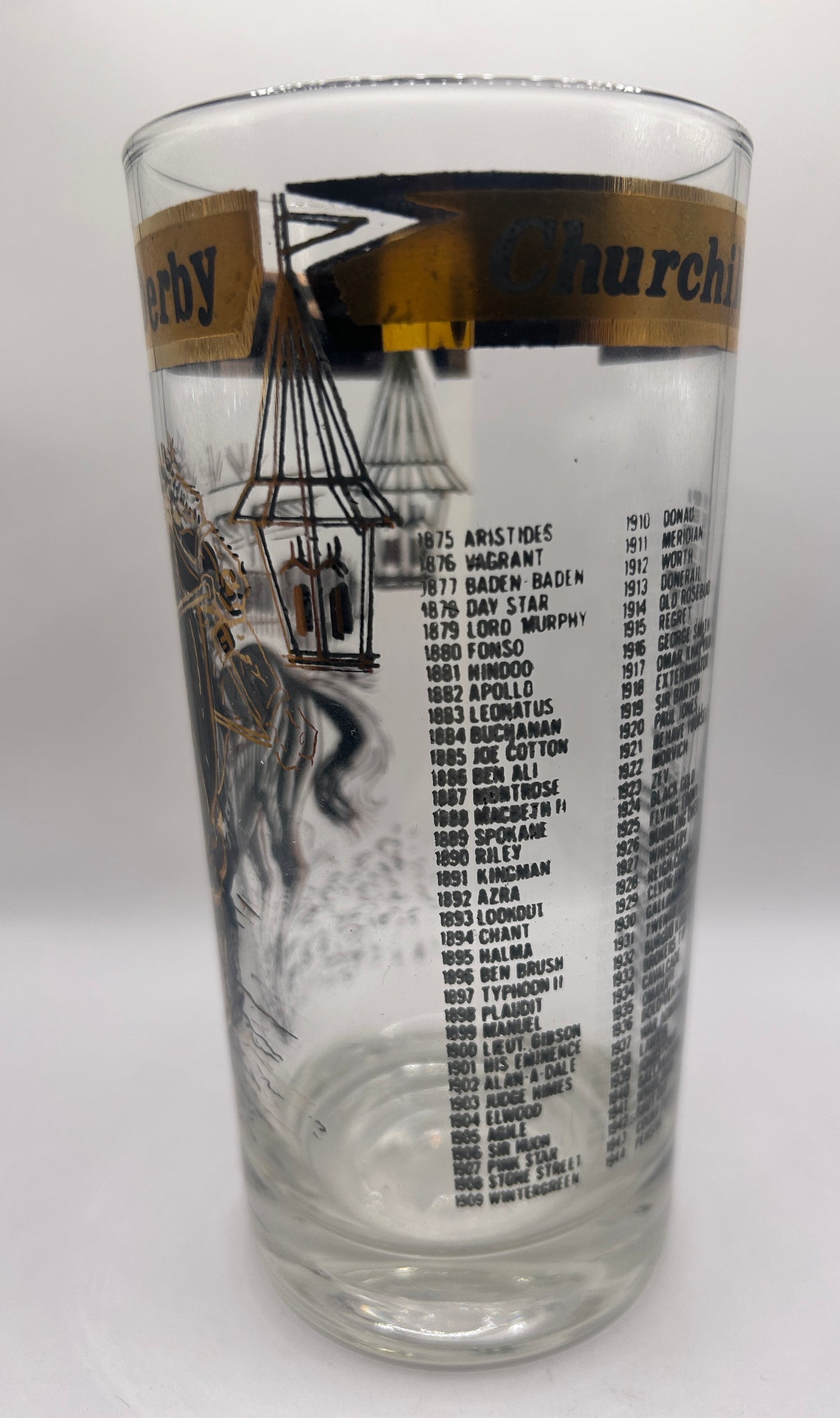 1978 Unofficial Kentucky Derby BAR Glass