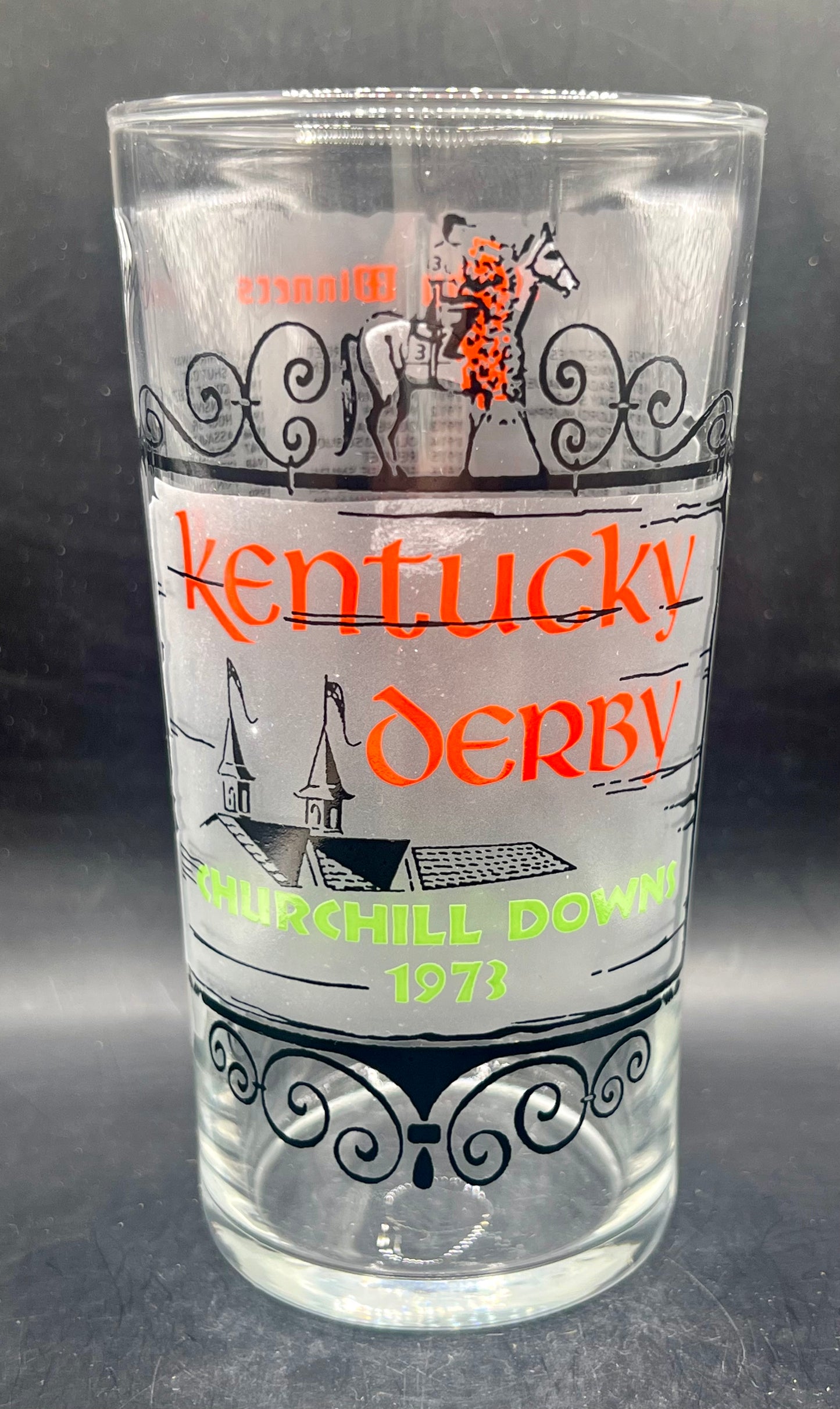1973 Kentucky Derby Glass - Movie Prop Reproduction