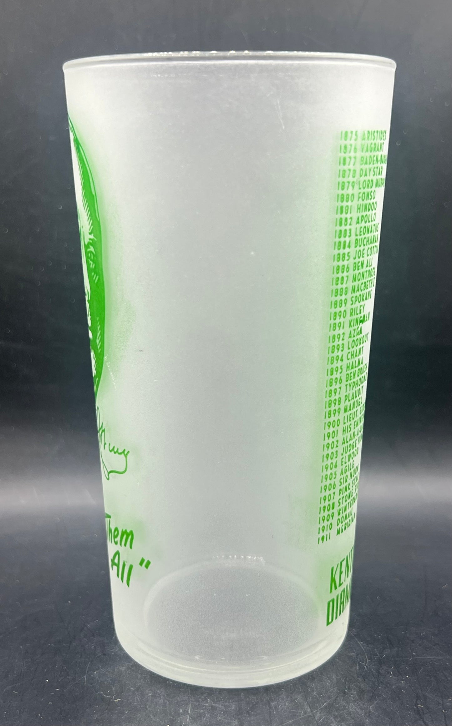 1949 Kentucky Derby Glass - Missing YN