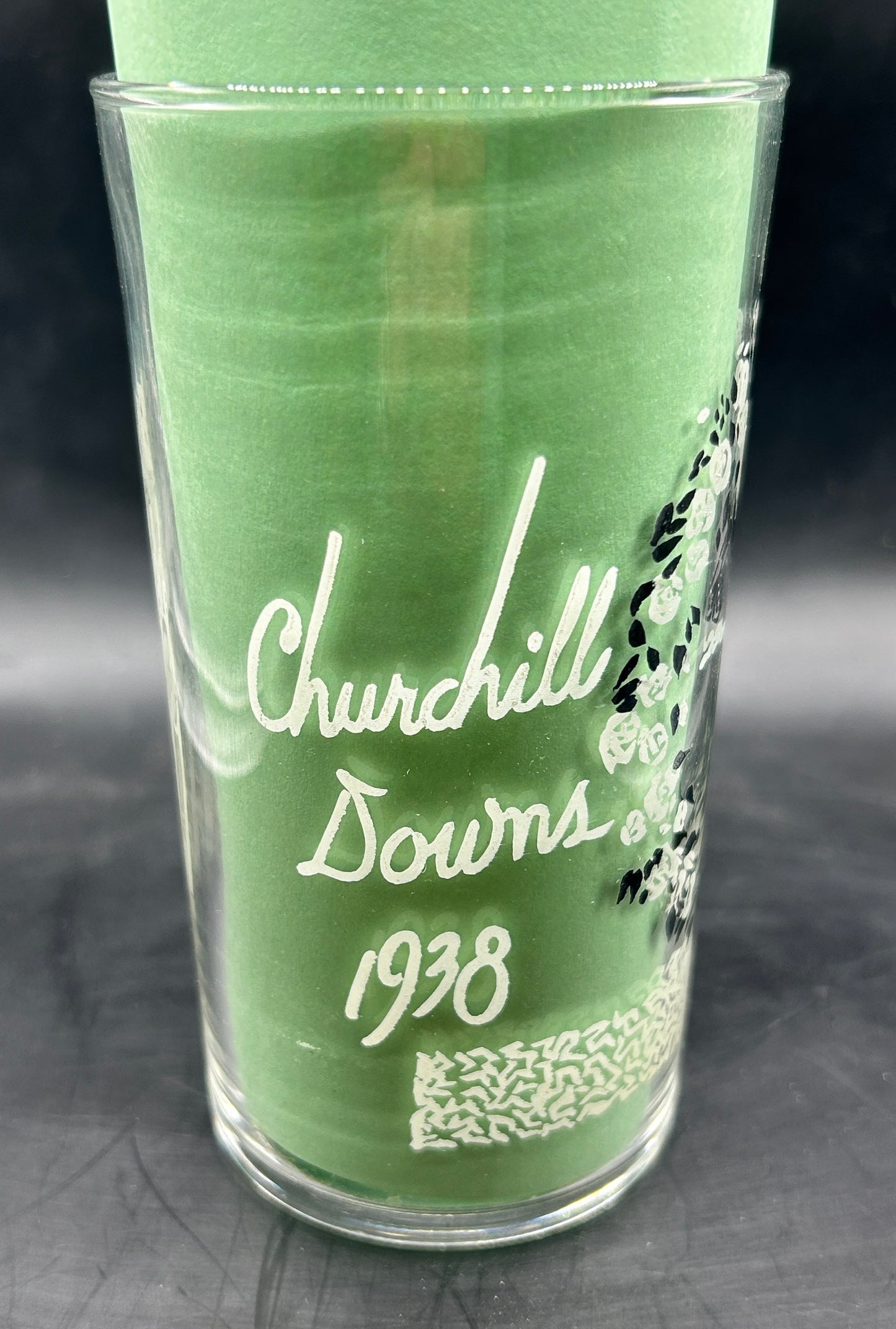 1938 Kentucky Derby Water Glass