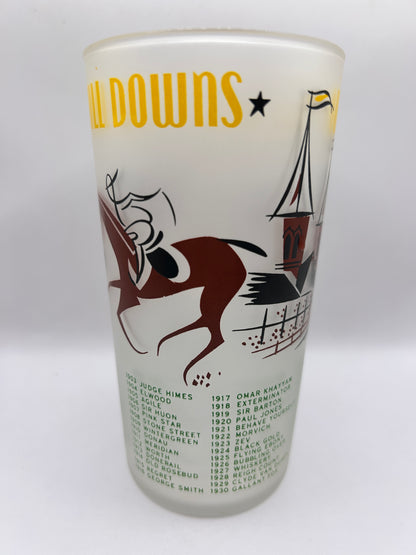 1956 Kentucky Derby Glass: 2 Stars, 3 Tails