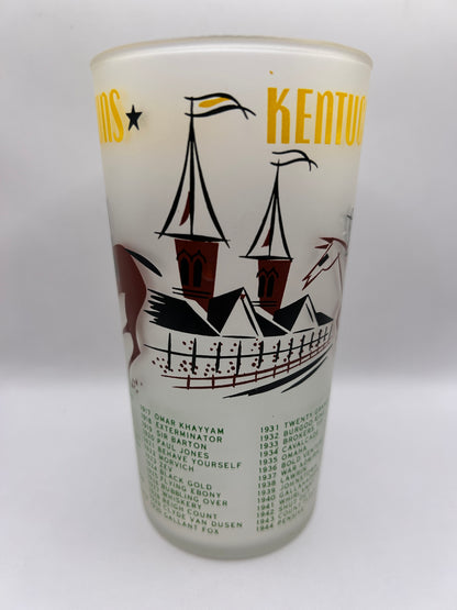 1956 Kentucky Derby Glass: 2 Stars, 3 Tails