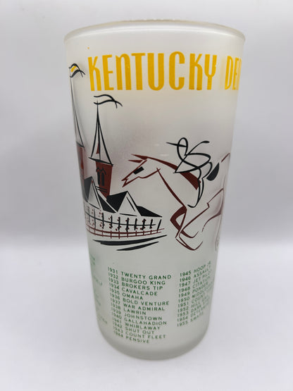 1956 Kentucky Derby Glass: 2 Stars, 3 Tails