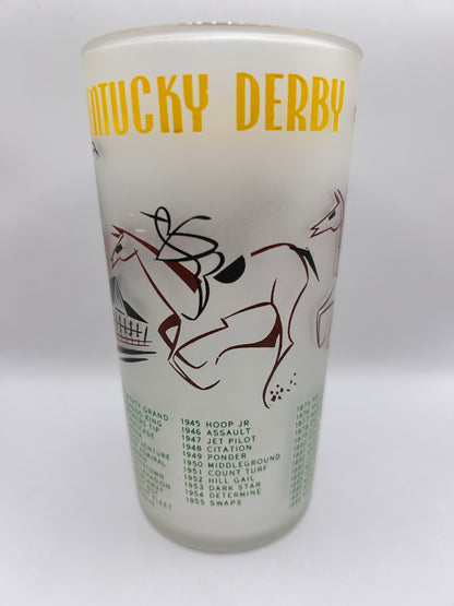 1956 Kentucky Derby Glass: 2 Stars, 3 Tails