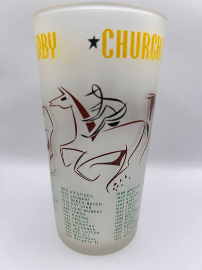 1956 Kentucky Derby Glass: 2 Stars, 2 Tails