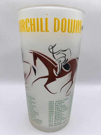1956 Kentucky Derby Glass: 2 Stars, 2 Tails