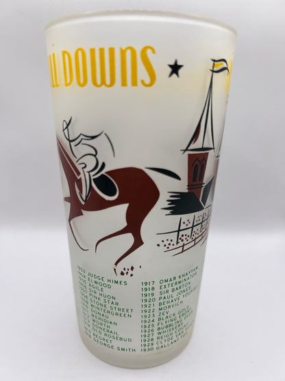 1956 Kentucky Derby Glass: 2 Stars, 2 Tails
