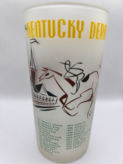 1956 Kentucky Derby Glass: 2 Stars, 2 Tails