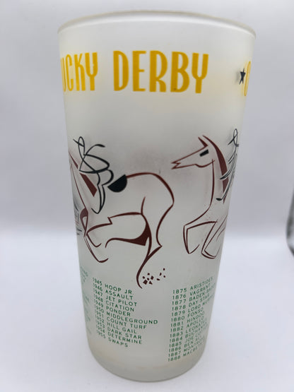 1956 Kentucky Derby Glass: 2 Stars, 2 Tails