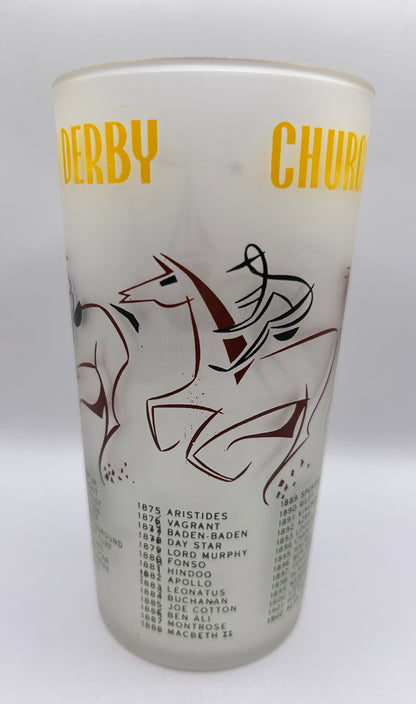 1956 Kentucky Derby Glass: 1 Star, 3 Tails