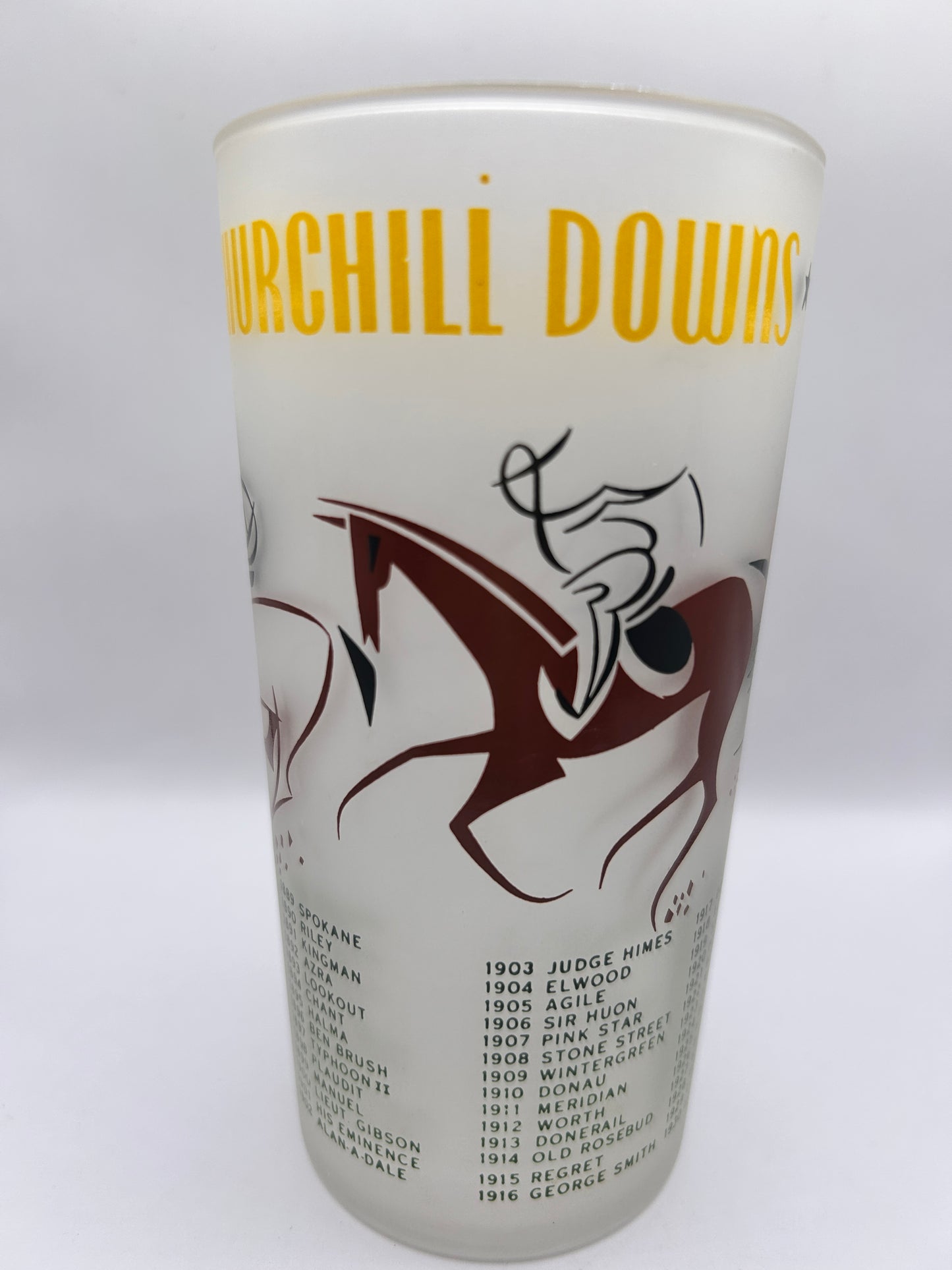 1956 Kentucky Derby Glass: 1 Star, 3 Tails