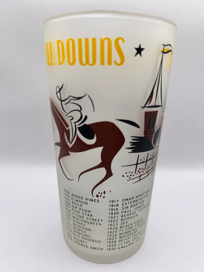 1956 Kentucky Derby Glass: 1 Star, 3 Tails