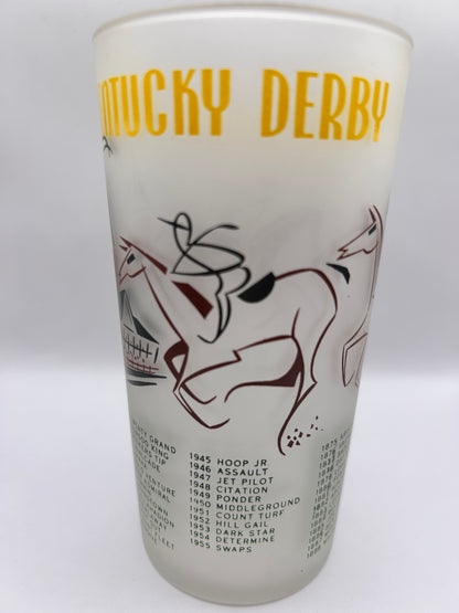 1956 Kentucky Derby Glass: 1 Star, 3 Tails