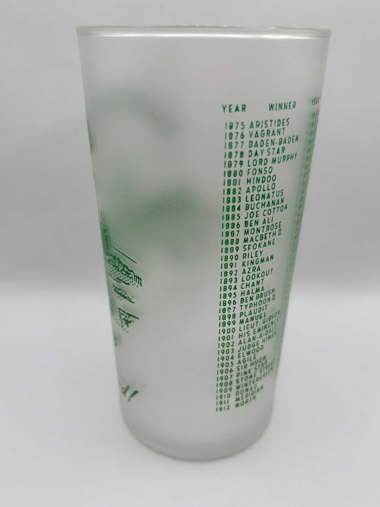 1951 Kentucky Derby Glass