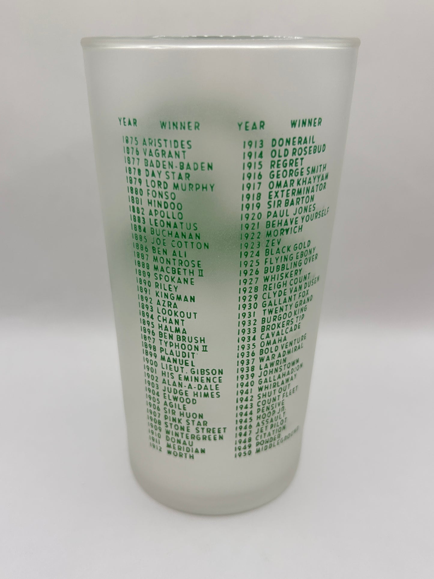 1951 Kentucky Derby Glass