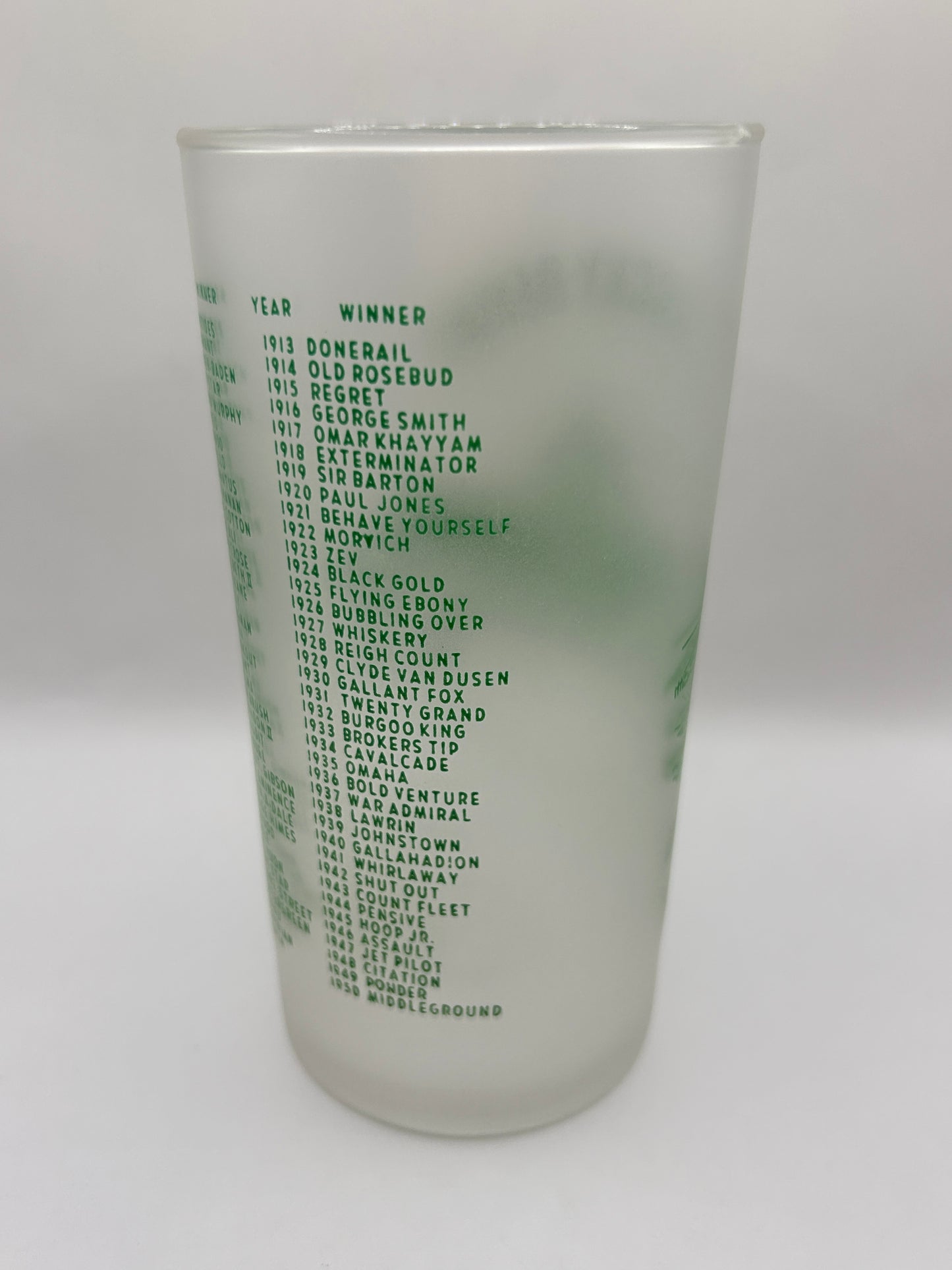1951 Kentucky Derby Glass