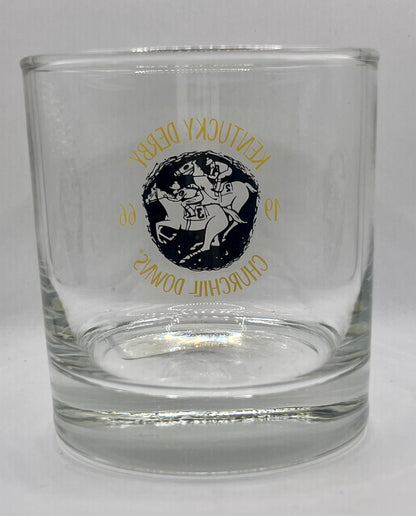 Throwback 1966 Kentucky Derby Logo Lowball Glass