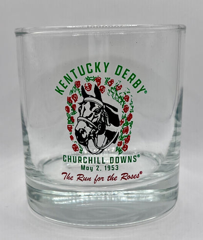 Throwback 1953 Kentucky Derby Logo Lowball Glass