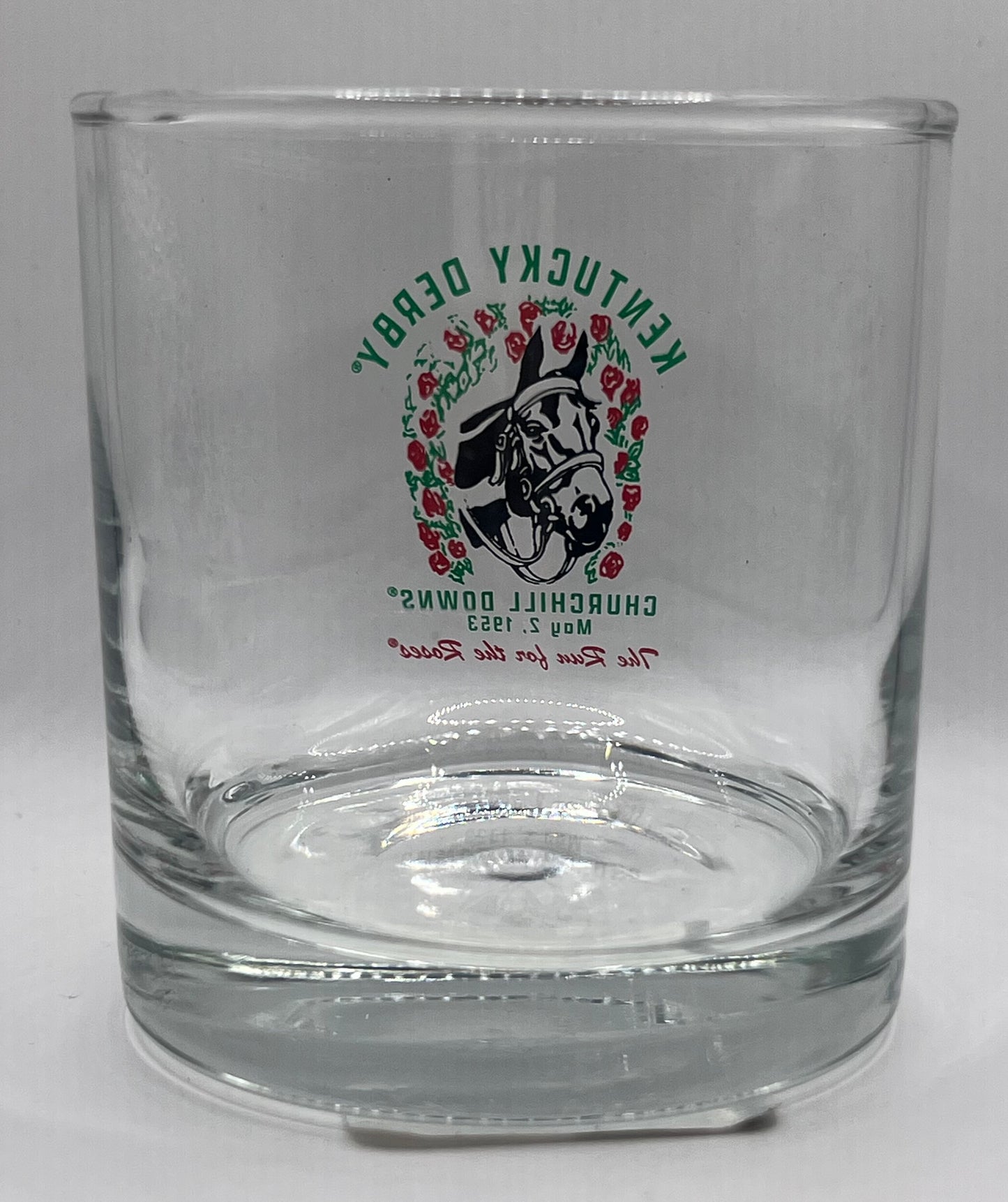 Throwback 1953 Kentucky Derby Logo Lowball Glass