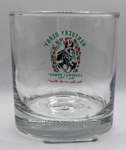 Throwback 1953 Kentucky Derby Logo Lowball Glass
