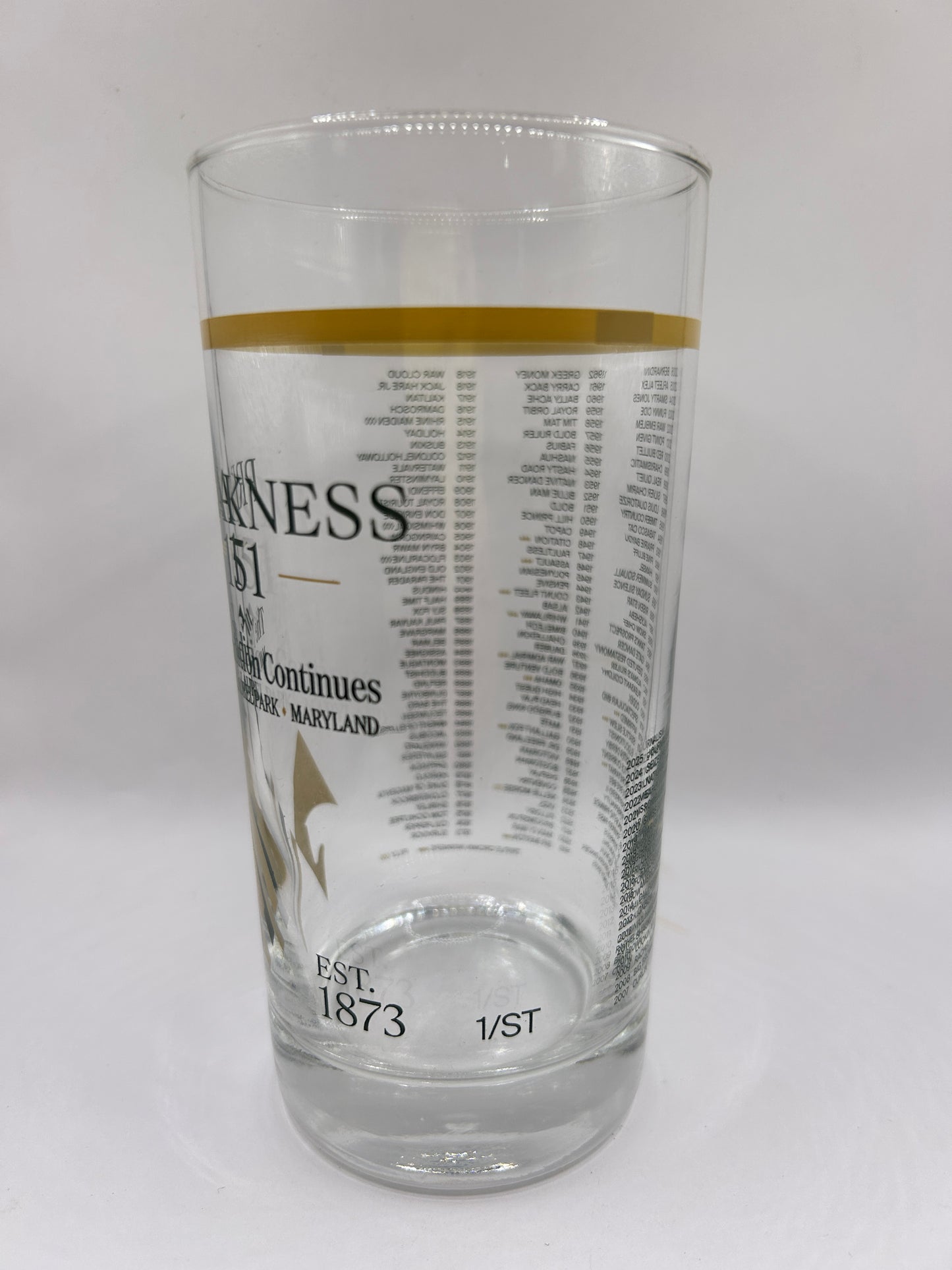 2026, 151st Preakness Stakes Glass