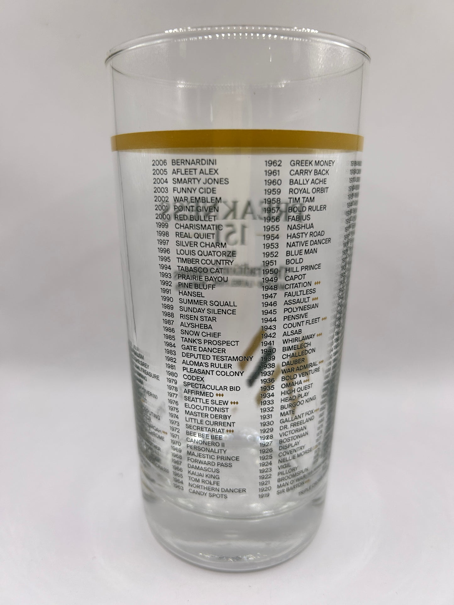 2026, 151st Preakness Stakes Glass