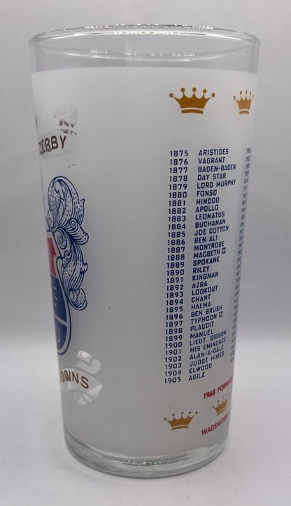 1968 Kentucky Derby Glass - Wadsworth Electric