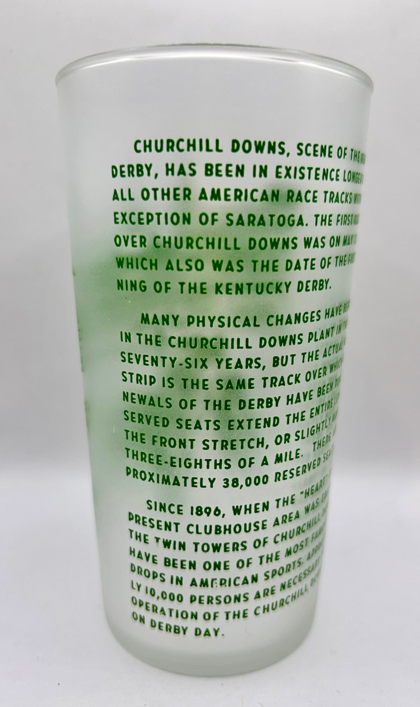 1950 Kentucky Derby Glass