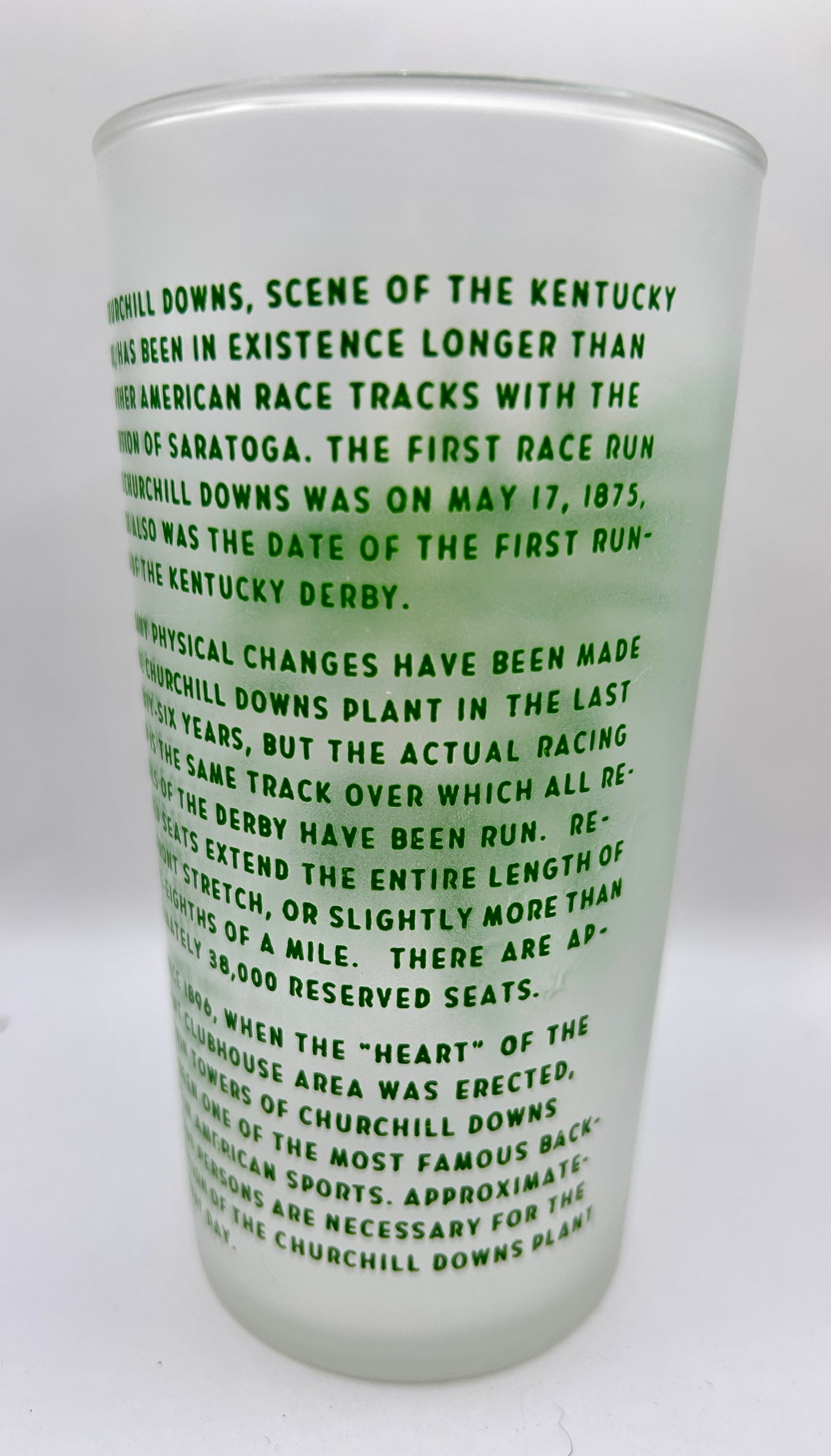 1950 Kentucky Derby Glass