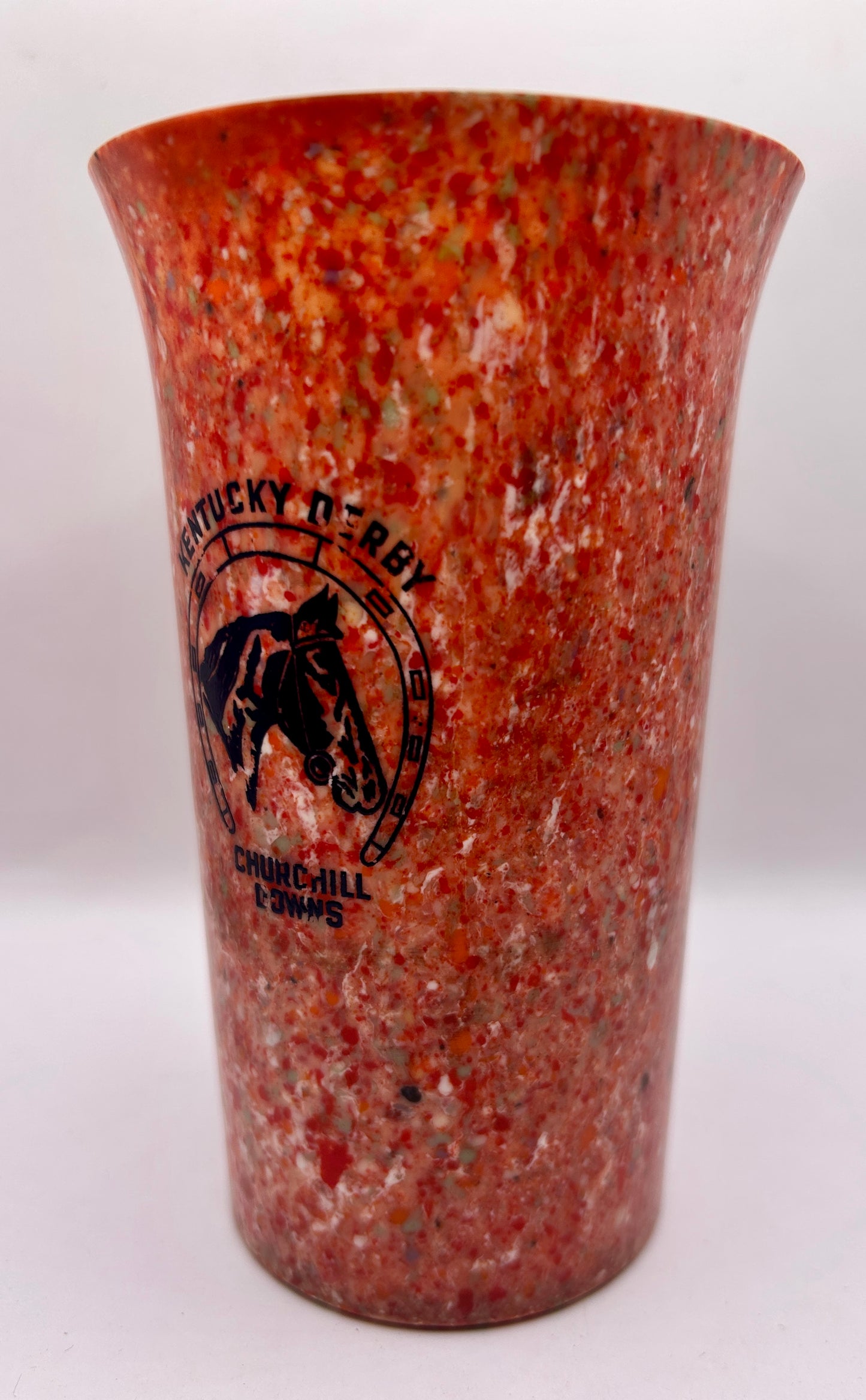 1941-44 Kentucky Derby Beetleware Glass - Red/White