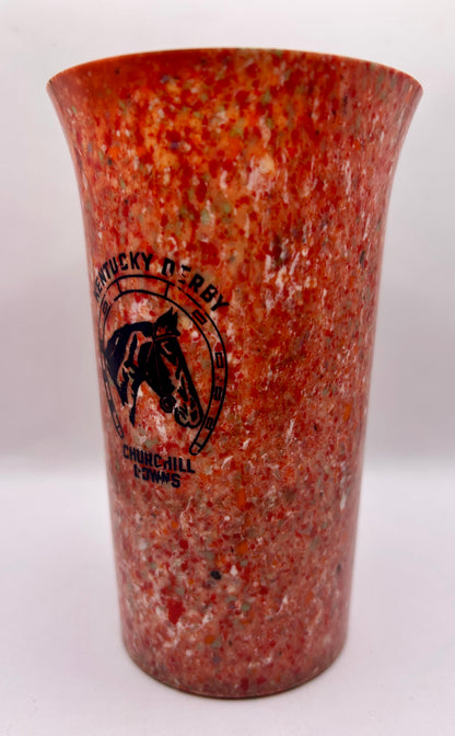 1941-44 Kentucky Derby Beetleware Glass - Red/White
